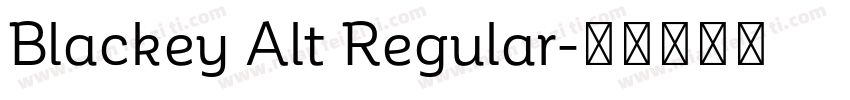 Blackey Alt Regular字体转换